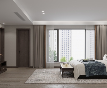 New Chinese Style Bedroom-ID:564022064
