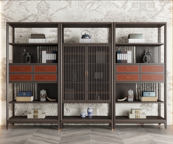 New Chinese Style Bookcase-ID:637968067