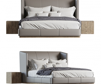 Modern Double Bed-ID:475642921