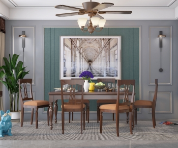 American Style Dining Room-ID:559114939