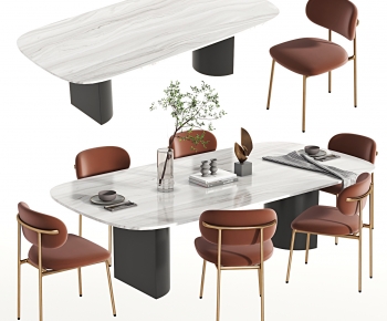 Modern Dining Table And Chairs-ID:836853039