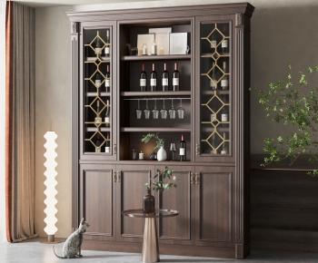 American Style Wine Cabinet-ID:615370358