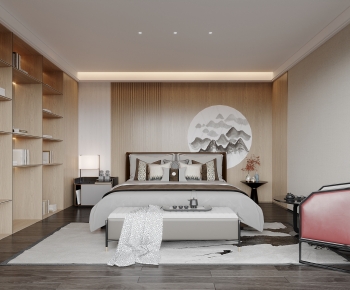 New Chinese Style Bedroom-ID:762200436