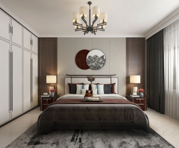 New Chinese Style Bedroom-ID:571178917