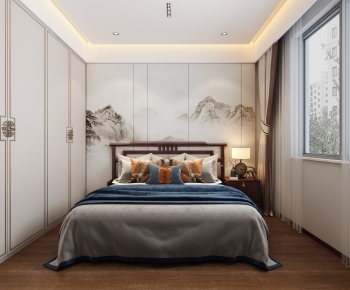 Chinese Style Bedroom-ID:729549884
