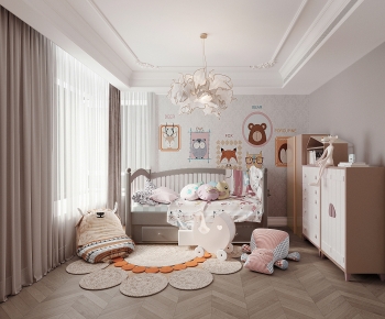 American Style Girl's Room Daughter's Room-ID:883384945