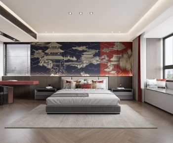 New Chinese Style Bedroom-ID:564593082