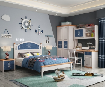 Mediterranean Style Children's Room-ID:416313898