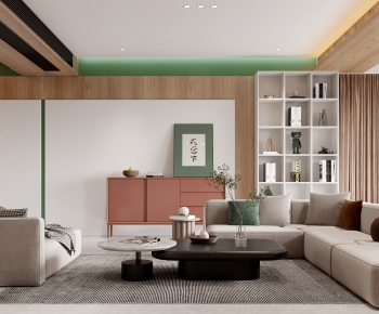 Modern A Living Room-ID:617386101