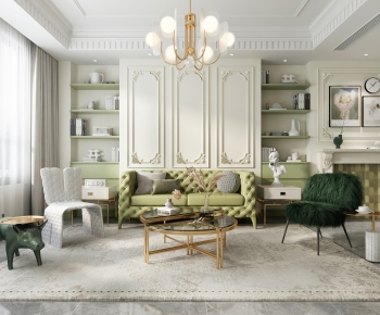 French Style A Living Room-ID:852976085