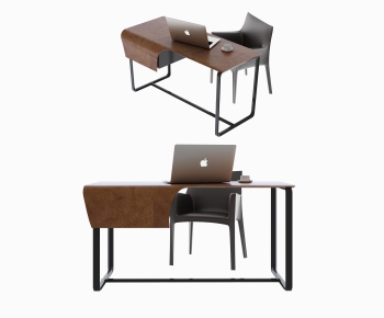 Modern Computer Desk And Chair-ID:858848095