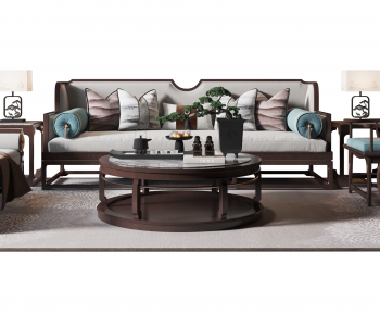 New Chinese Style Sofa Combination-ID:261085991
