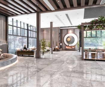 New Chinese Style Lobby Hall-ID:923877004