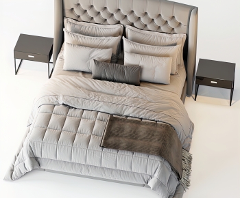 Modern Double Bed-ID:530788988