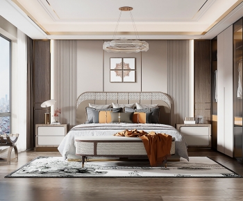 New Chinese Style Bedroom-ID:566949895