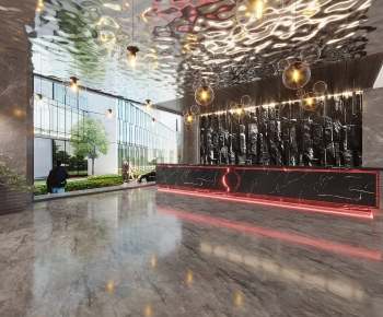 New Chinese Style Lobby Hall-ID:503011941