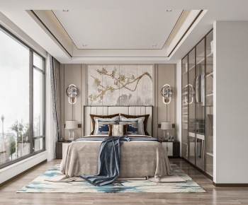 New Chinese Style Bedroom-ID:807646999
