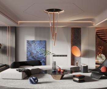 Modern A Living Room-ID:800801997