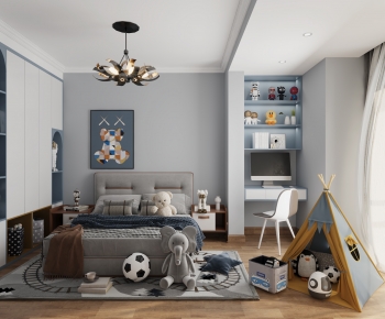 Modern Boy's Room And Son's Room-ID:950484992