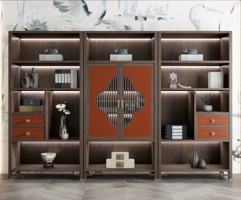 New Chinese Style Bookcase-ID:254323965