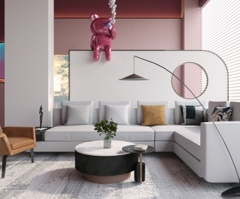Modern A Living Room-ID:487970119