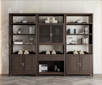 New Chinese Style Bookcase-ID:607218981