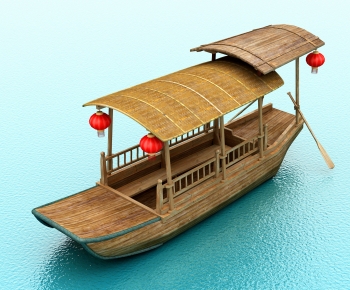 新中式游览木船-ID:834059002