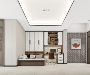 New Chinese Style Bedroom-ID:260813007