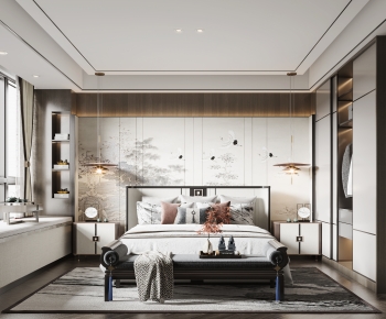 New Chinese Style Bedroom-ID:868732938