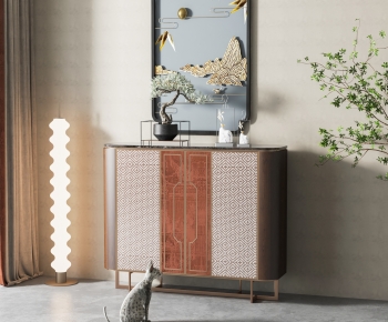 New Chinese Style Entrance Cabinet-ID:258682014