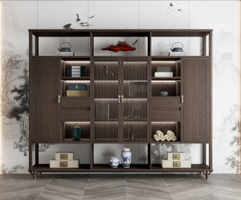 New Chinese Style Bookcase-ID:587364915