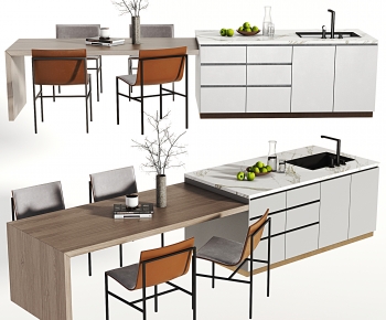 Modern Dining Table And Chairs-ID:864192018