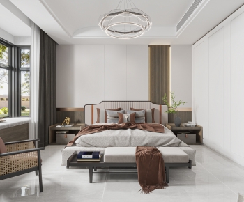 New Chinese Style Bedroom-ID:720589212