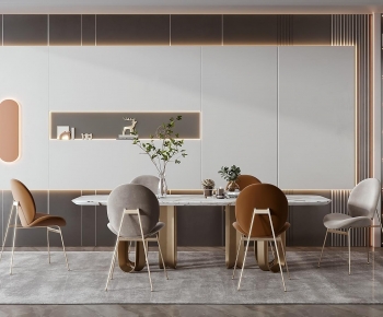 Modern Dining Table And Chairs-ID:293650695