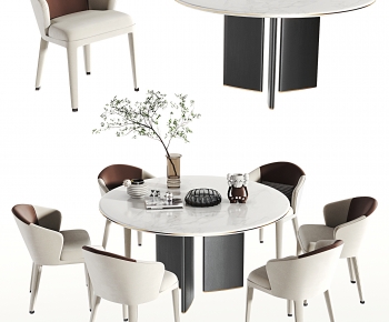 Modern Dining Table And Chairs-ID:915960079