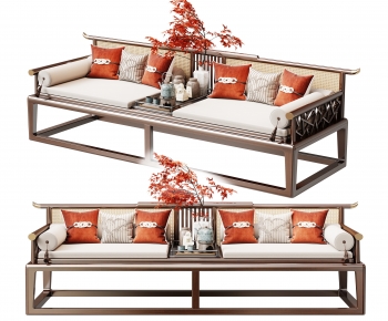 New Chinese Style A Sofa For Two-ID:258192069