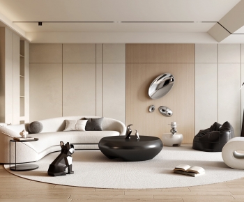 Wabi-sabi Style A Living Room-ID:705351111