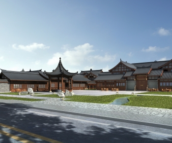 Chinese Style Ancient Architectural Buildings-ID:181684027