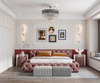 Simple European Style Bedroom-ID:574970296