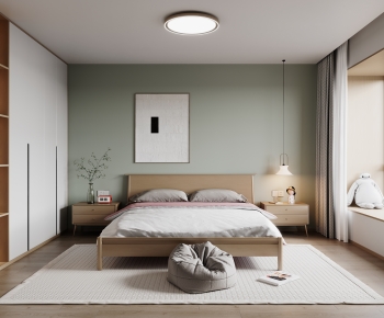 Modern Nordic Style Bedroom-ID:606452941