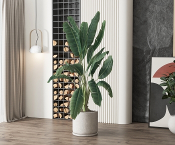 Modern Potted Green Plant-ID:308890102