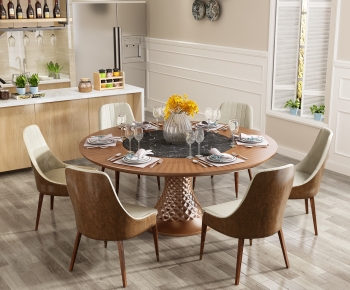 Modern Dining Table And Chairs-ID:357920891