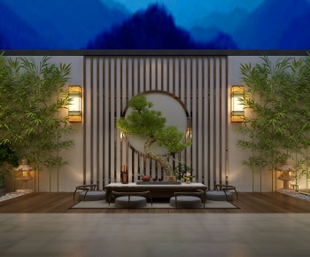 New Chinese Style Courtyard/landscape-ID:104162936