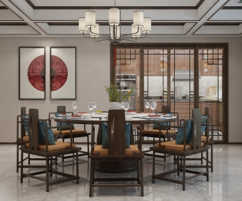 New Chinese Style Dining Room-ID:654920104