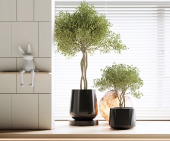 Modern Potted Green Plant-ID:241683012