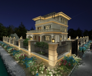 European Style Classical Style Villa Appearance-ID:361764917