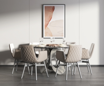 Modern Dining Table And Chairs-ID:501152044