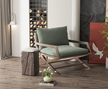 New Chinese Style Lounge Chair-ID:400294076