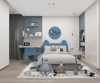 Modern Boy's Room And Son's Room-ID:716590966