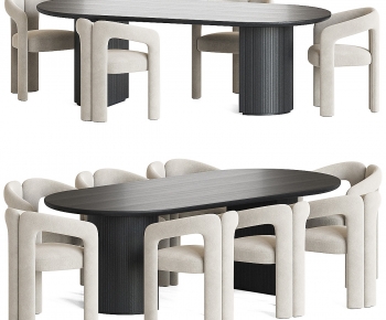 Modern Dining Table And Chairs-ID:438994889